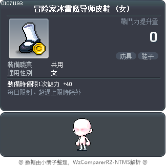 冒险家冰雷魔导师皮鞋 Tooltip