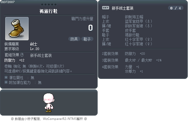 褐旅行鞋 Tooltip
