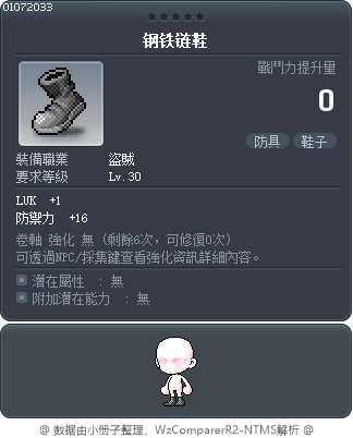钢铁链鞋 Tooltip
