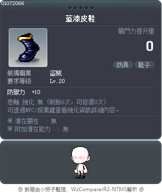 蓝漆皮鞋 Tooltip