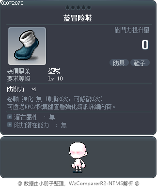 蓝冒险鞋 Tooltip