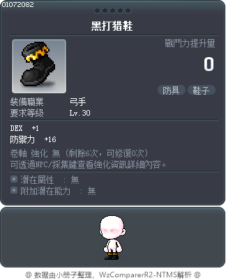 黑打猎鞋 Tooltip