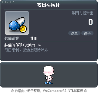 蓝圆头拖鞋 Tooltip