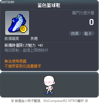 蓝色篮球鞋 Tooltip