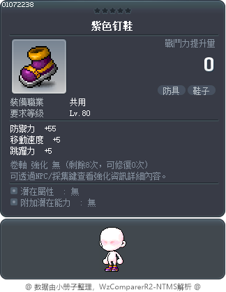 紫色钉鞋 Tooltip