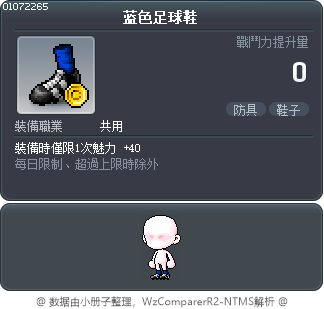 蓝色足球鞋 Tooltip