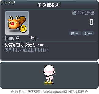 圣诞鹿拖鞋 Tooltip