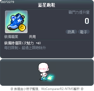 蓝星跑鞋 Tooltip