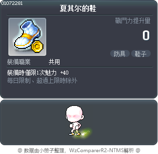夏其尔的鞋 Tooltip
