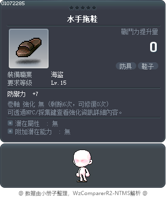 水手拖鞋 Tooltip