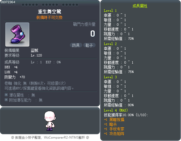 重生舞空靴 Tooltip