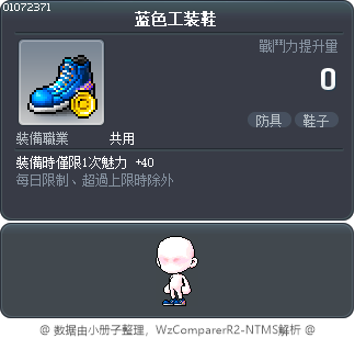 蓝色工装鞋 Tooltip