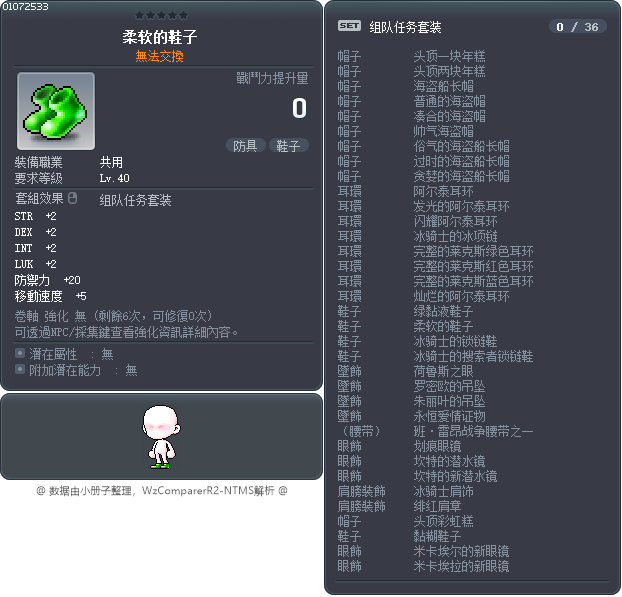 柔软的鞋子 Tooltip