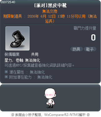 [派对]黑皮中靴 Tooltip