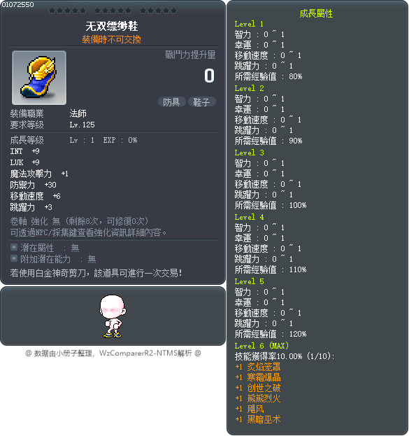 无双缥缈鞋 Tooltip