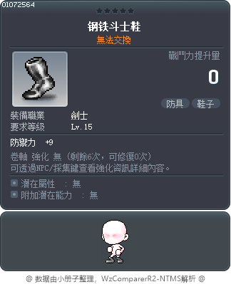 钢铁斗士鞋 Tooltip