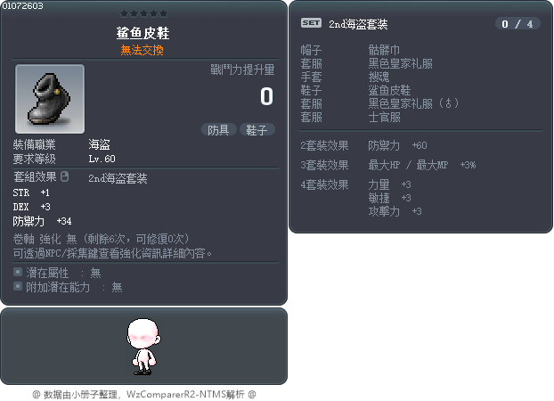 鲨鱼皮鞋 Tooltip