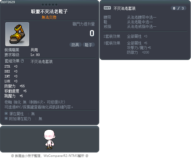 联盟不灭法老鞋子 Tooltip