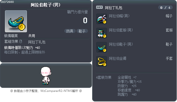 阿拉伯鞋子(男) Tooltip