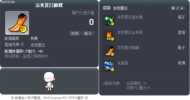 凉爽夏日脚蹼 Tooltip