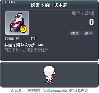 姬妻木的日式木屐 Tooltip