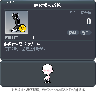 暗夜精灵战靴 Tooltip