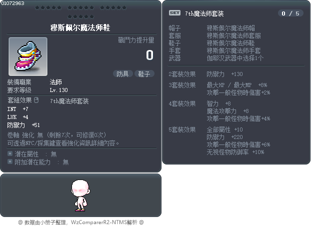 穆斯佩尔魔法师鞋 Tooltip