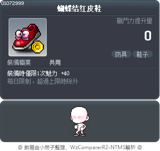 蝴蝶结红皮鞋 Tooltip