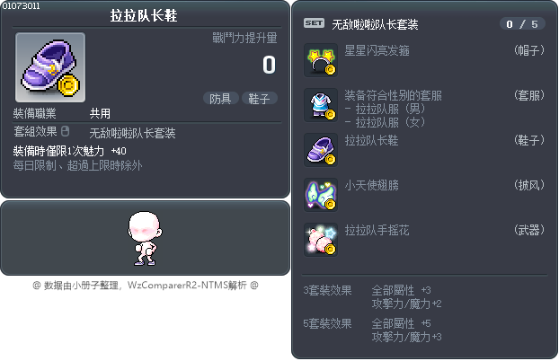 拉拉队长鞋 Tooltip