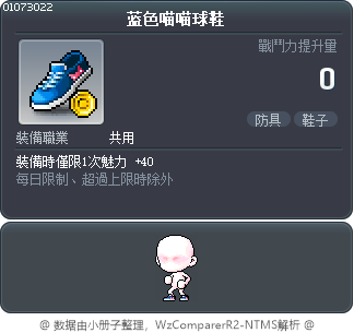 蓝色喵喵球鞋 Tooltip