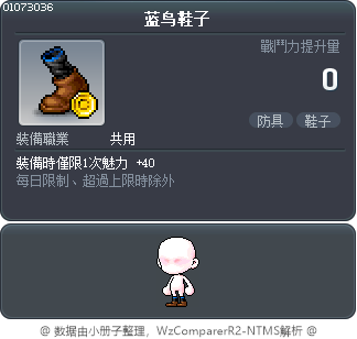 蓝鸟鞋子 Tooltip