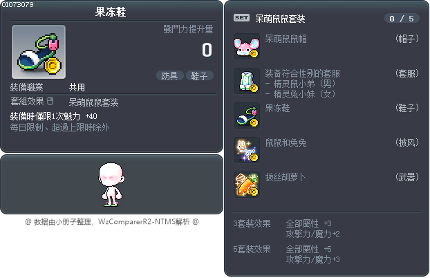 果冻鞋 Tooltip