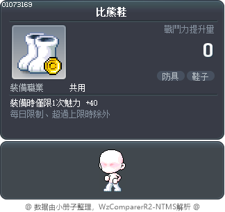 比熊鞋 Tooltip