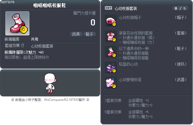 啪嗒啪嗒校服鞋 Tooltip