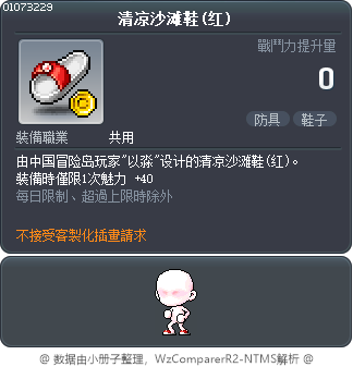 清凉沙滩鞋(红) Tooltip