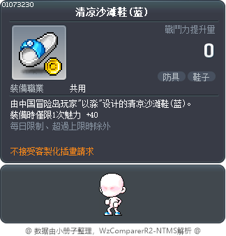 清凉沙滩鞋(蓝) Tooltip
