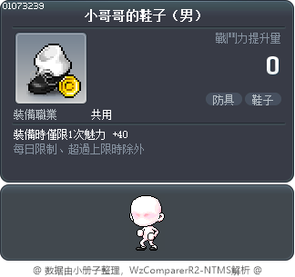 小哥哥的鞋子（男） Tooltip