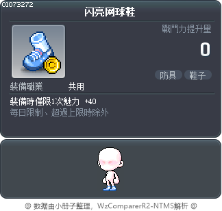 闪亮网球鞋 Tooltip