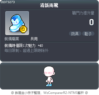 清新雨靴 Tooltip
