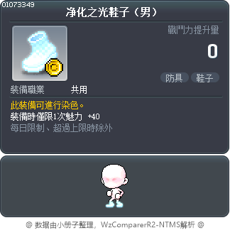 净化之光鞋子（男） Tooltip