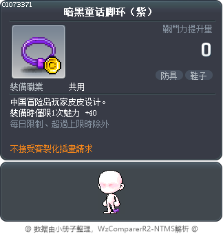 暗黑童话脚环（紫） Tooltip