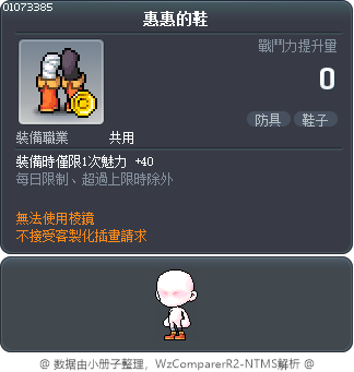 惠惠的鞋 Tooltip