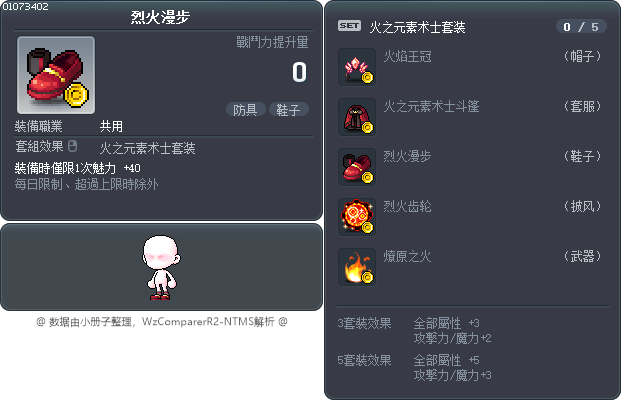 烈火漫步 Tooltip