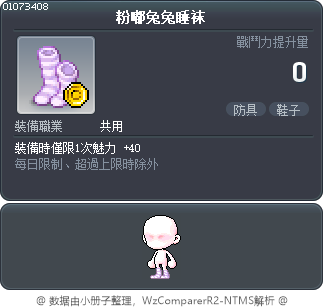 粉嘟兔兔睡袜 Tooltip