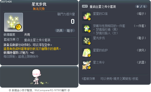 星光步伐 Tooltip