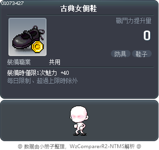 古典女佣鞋 Tooltip