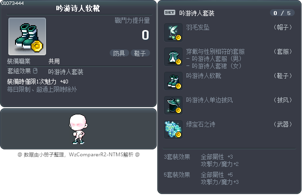 吟游诗人软靴 Tooltip