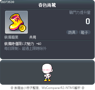 春色雨靴 Tooltip