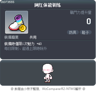 网红体能训练 Tooltip