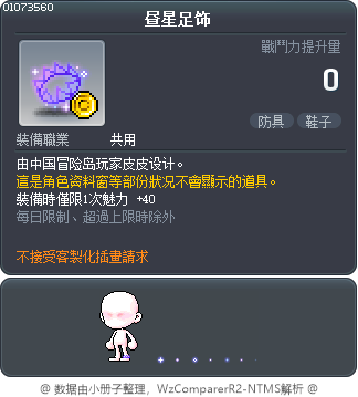 昼星足饰 Tooltip